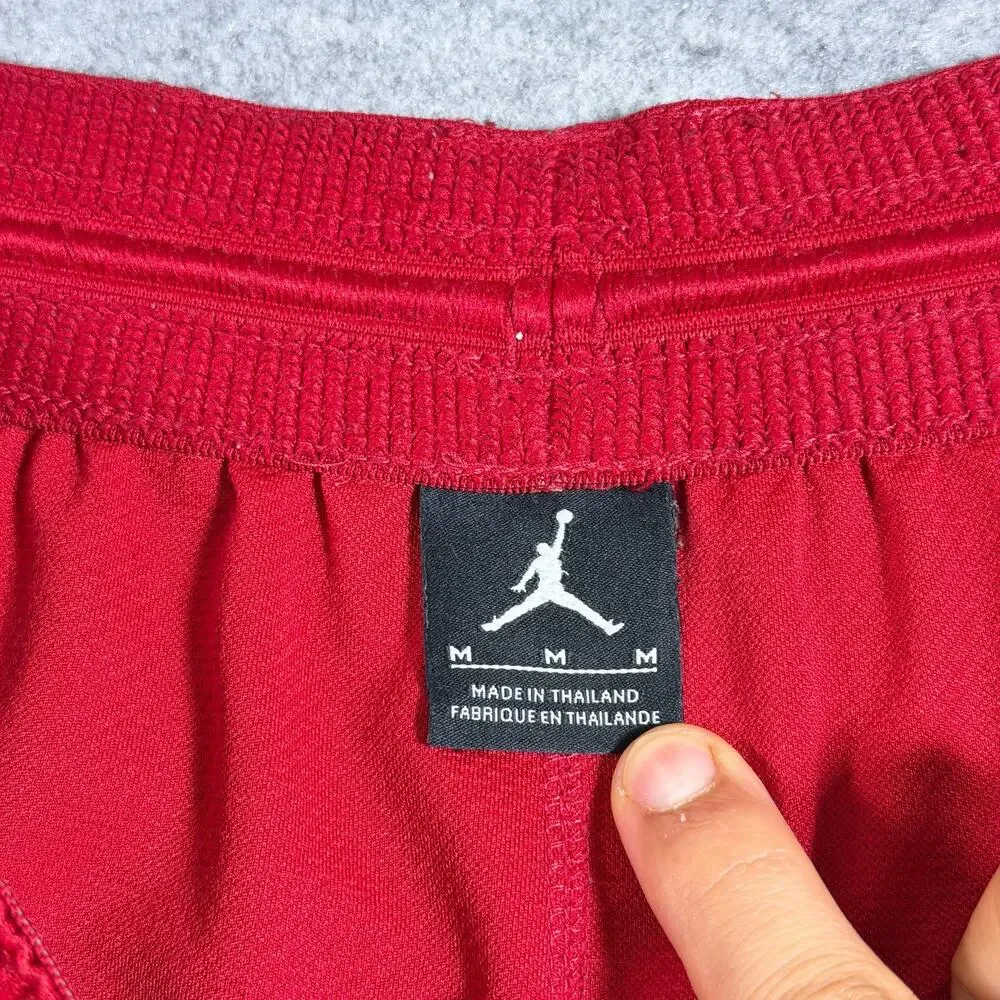 Air Jordan Basketball Shorts Mens M Red Jumpman Logo Drawstring Athletic Pockets